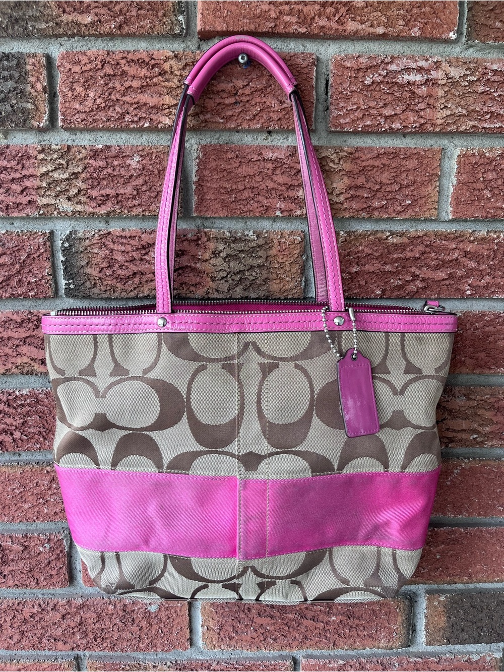 Coach Signature Stripe Tote bag